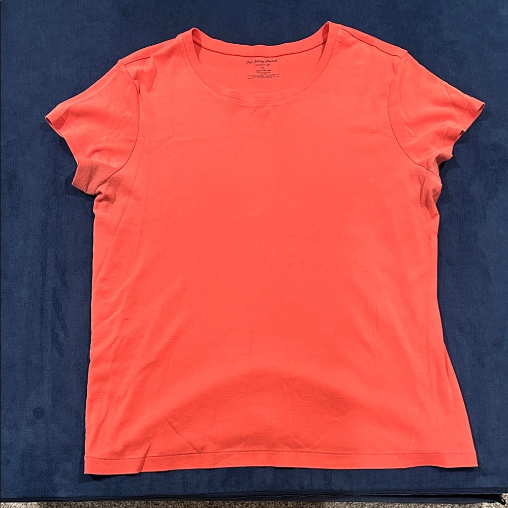 Old Navy Bright Coral Short Sleeve Tee